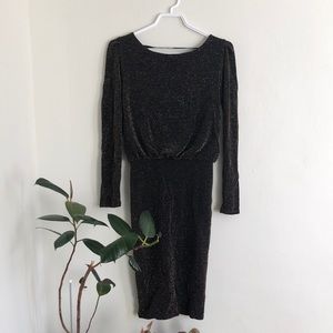 Vintage gold and black dress